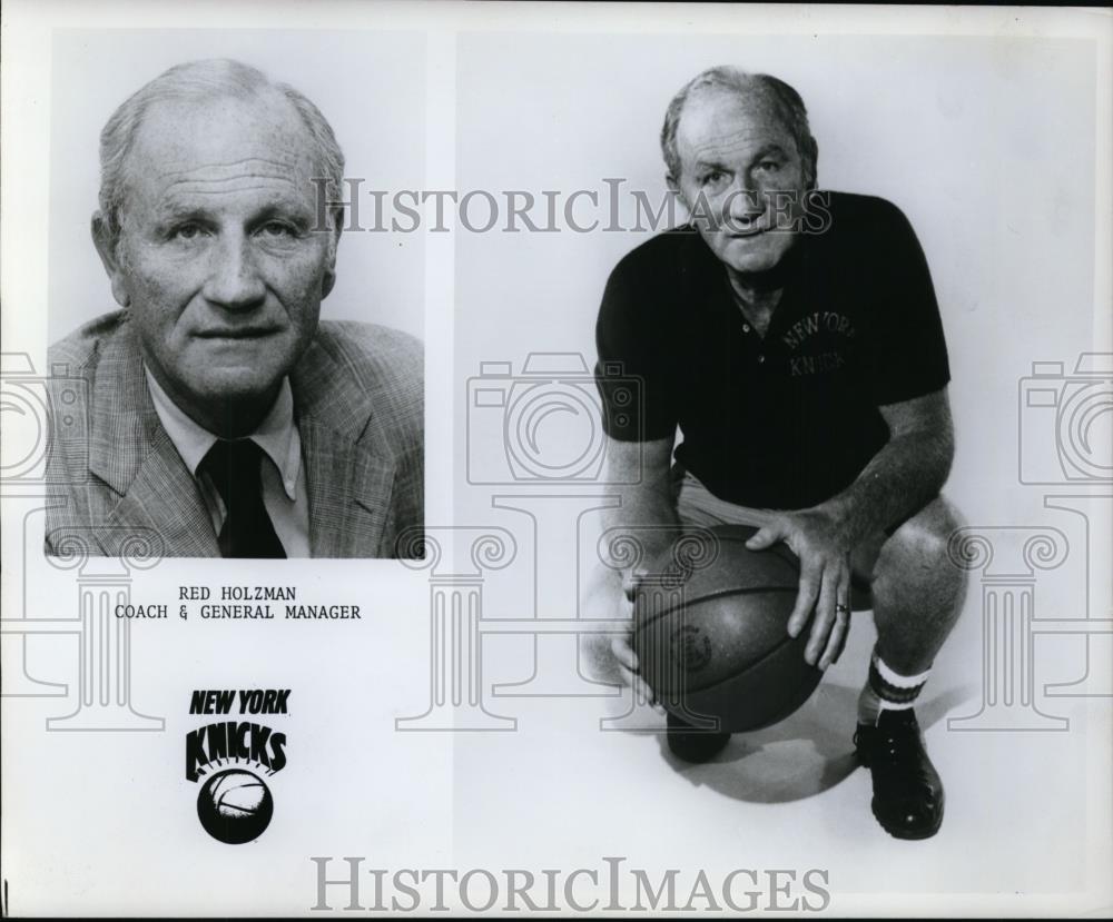 Press Photo Red Holzman Coach and General manager, New York Knicks - orc10067 - Historic Images