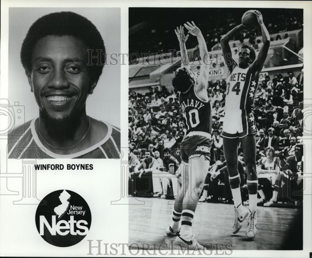 Press Photo Winford Boynes, New Jersey Nets - orc10017 - Historic Images