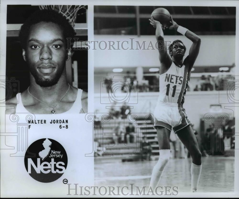 Press Photo Walter Jordan, New Jersey Nets - orc10212 - Historic Images