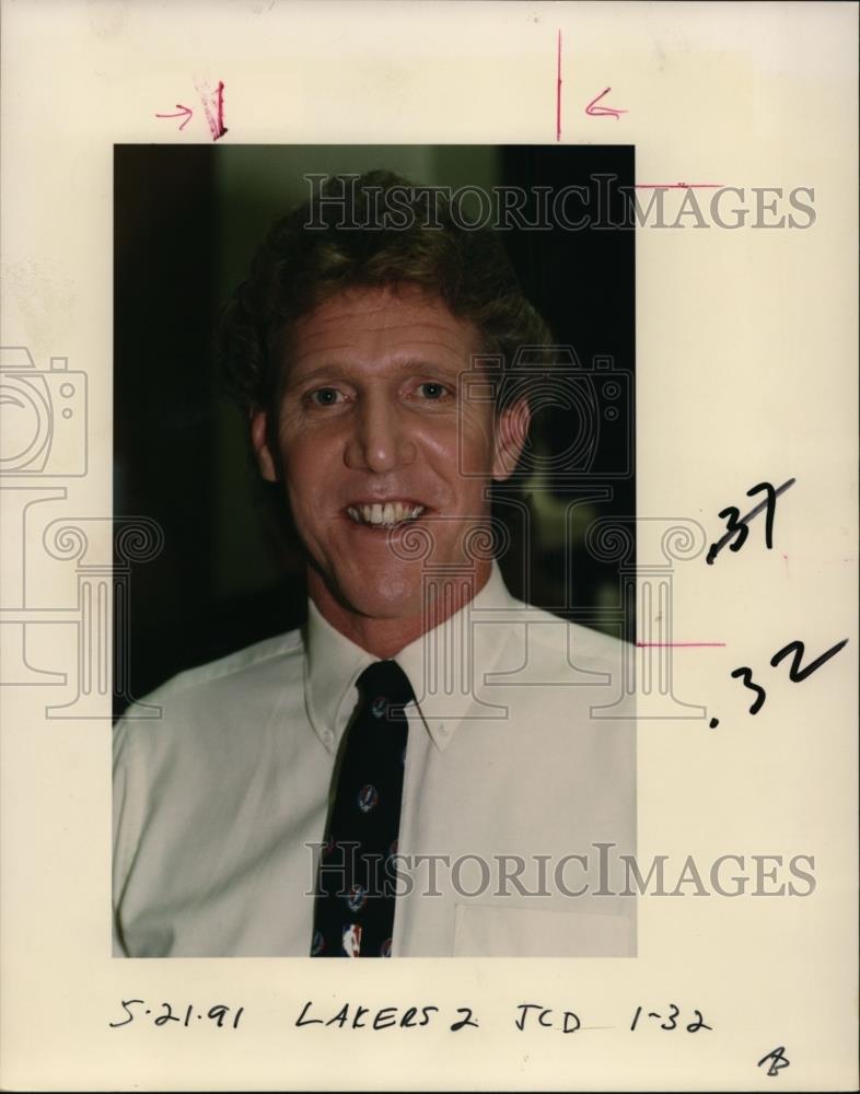 1991 Press Photo Bill Walton Los Angeles Lakers - orc09739 - Historic Images