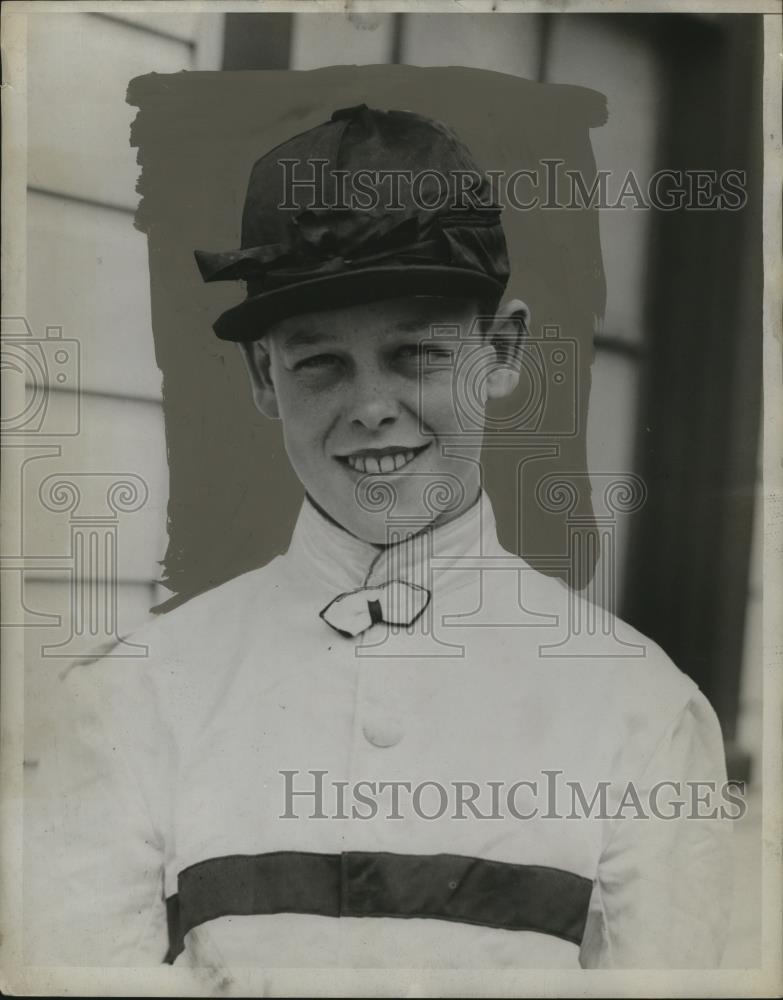 1929 Press Photo Jockey J Sacage ready for a race - net30525 - Historic Images