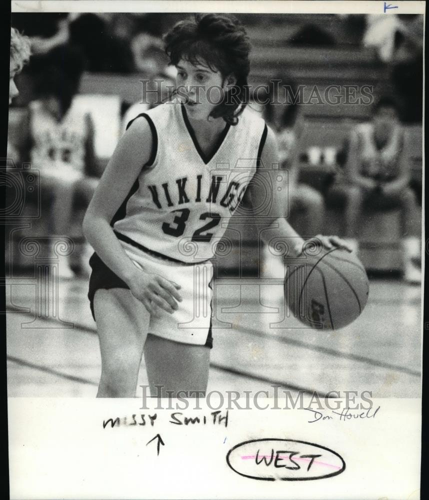 1987 Press Photo Missy Smith to travel to Australia to play basketball - Historic Images