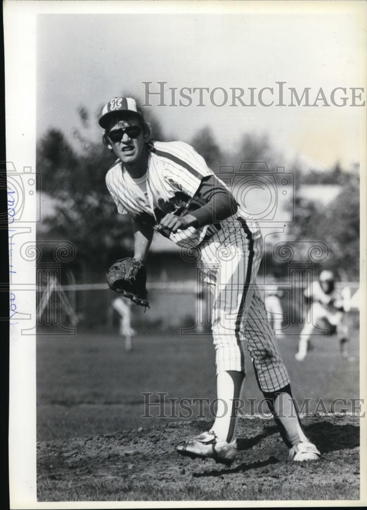 1983 Press Photo Rob Mallicoat, Hillsboro High School pitcher - orc08729 - Historic Images