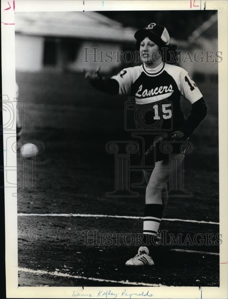 1979 Press Photo Reynolds&#39; pitcher, Laura Kelley - orc08982 - Historic Images