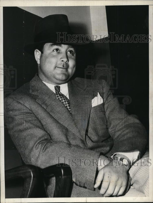 1937 Press Photo John Montague aka Laverne Moore golfer in custody on robbery - Historic Images