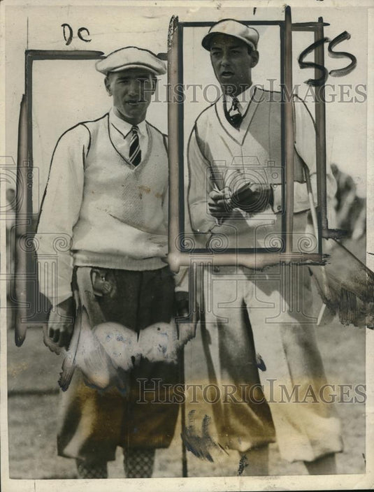 Press Photo L Diegel wins Open Golf championship of Canada vs Joe Turnsea - Historic Images