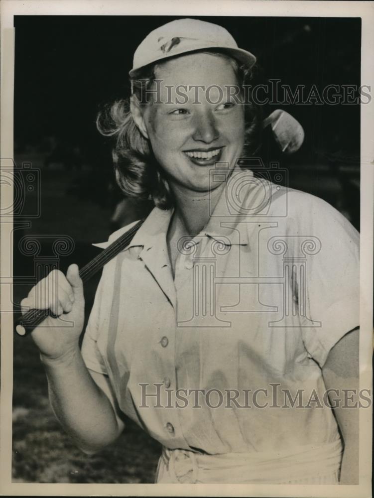 1948 Press Photo Barbara Canine wins Collegiate Women&#39;s Golf at Cleveland - Historic Images