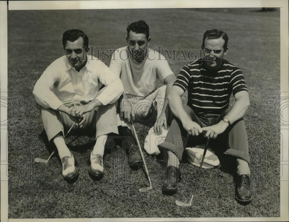 1940 Press Photo William Holt, William Danforth, John Burke Eastern Amateur golf - Historic Images