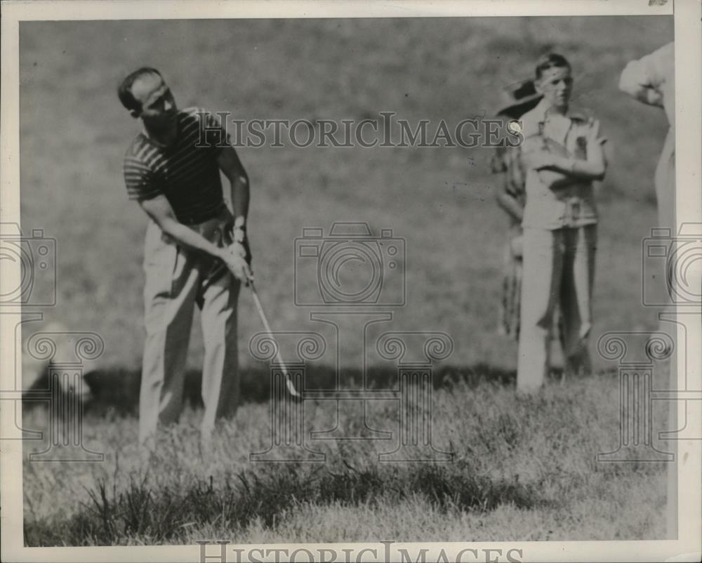 1940 Press Photo Ock Willowait golfs at National Open - net30274 - Historic Images