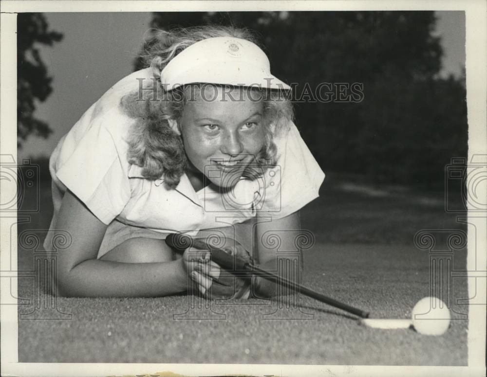 1941 Press Photo Helen Olson at Women&#39;s Western Open in Chicago - net31333 - Historic Images