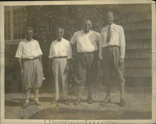 1930 Press Photo Golfers Harry Hillman, Harry Henegan, Jeff Tesrean - net31337 - Historic Images