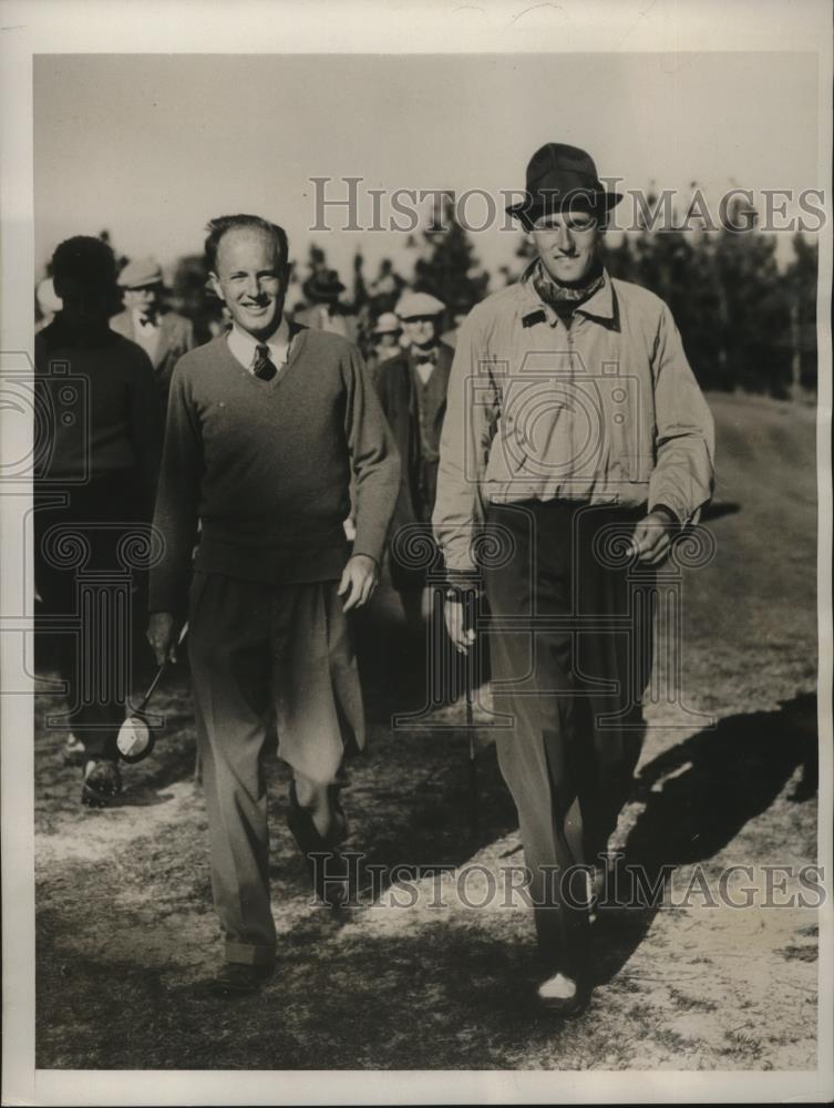 1939 Press Photo George Dunlap Jr, HH Mandly Jr North &amp; South golf in NC - Historic Images