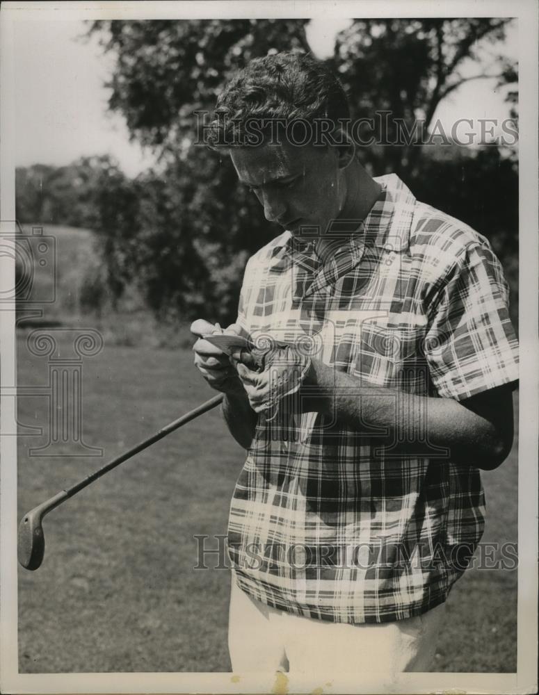 1936 Press Photo Tommy Goodwin at National Amateur golf Mamaroneck NY - Historic Images
