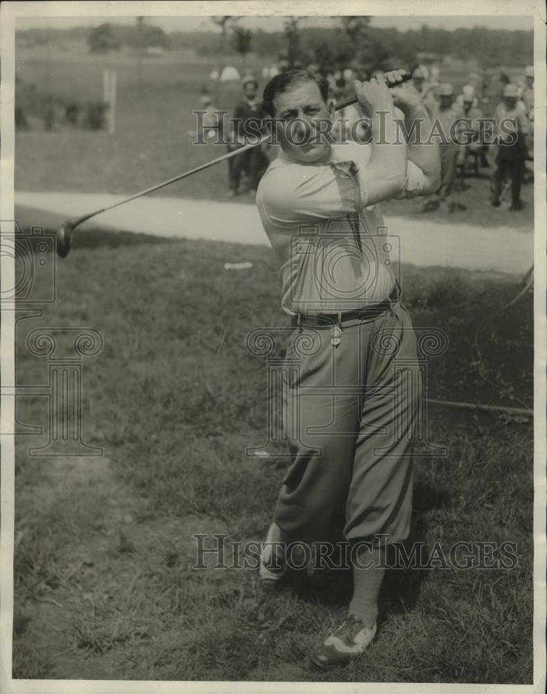 1928 Press Photo Golfer Eddie Gager on a tournament course - net31459 - Historic Images
