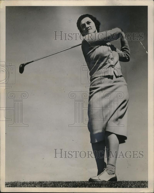 1969 Press Photo Golfer Maureen Orcutt on a tournament course - net31611 - Historic Images