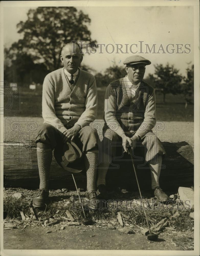 1924 Press Photo CB Warren & AG Southworth Sr at a golf outing - net31627 - Historic Images