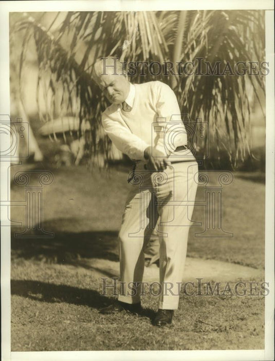 1935 Press Photo CH Jennings at Miami Biltmore Seniors golf in Florida - Historic Images