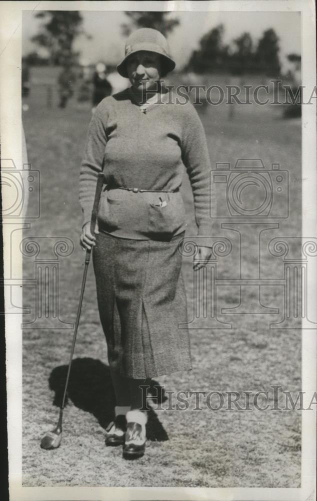 1933 Press Photo Mrs. C. R. Harbaugh in North and South Championship - net31722 - Historic Images