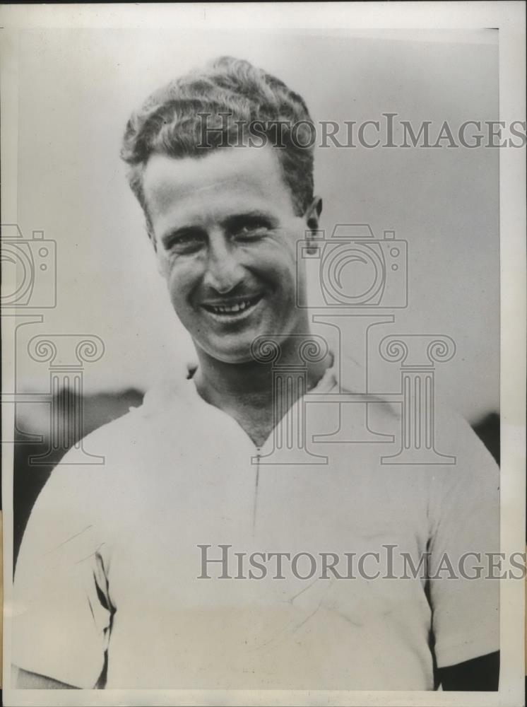 1934 Press Photo Dave Mitchell, finalist in National Public Links Tournament - Historic Images