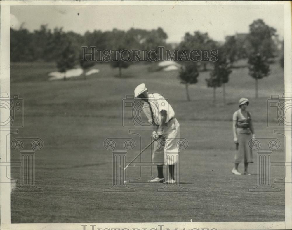 1932 Press Photo Golfer Al Zimmerman on a tournament course - net31946 - Historic Images