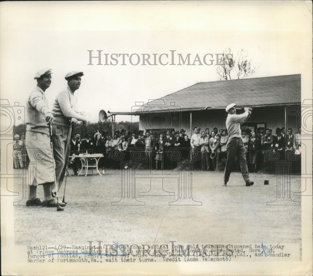 1948 Press Photo National Capital Open Ed Furgol, Chandler Harper, Jim Demaret - Historic Images