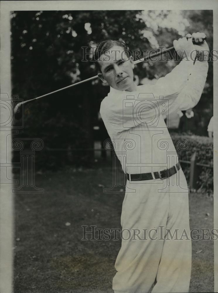 1931 Press Photo Fay Coleman Canadian golf champion at Chicago course - Historic Images