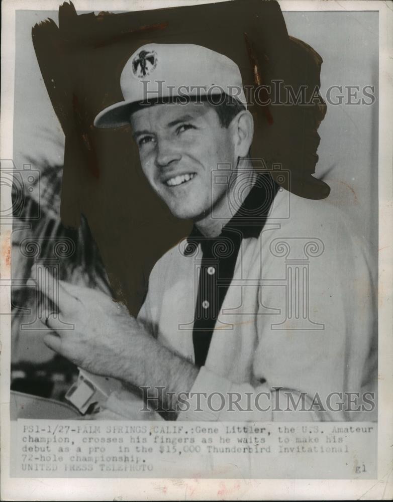 1954 Press Photo Gene Littler US Amateur champ at Thunderbird course - net33223 - Historic Images