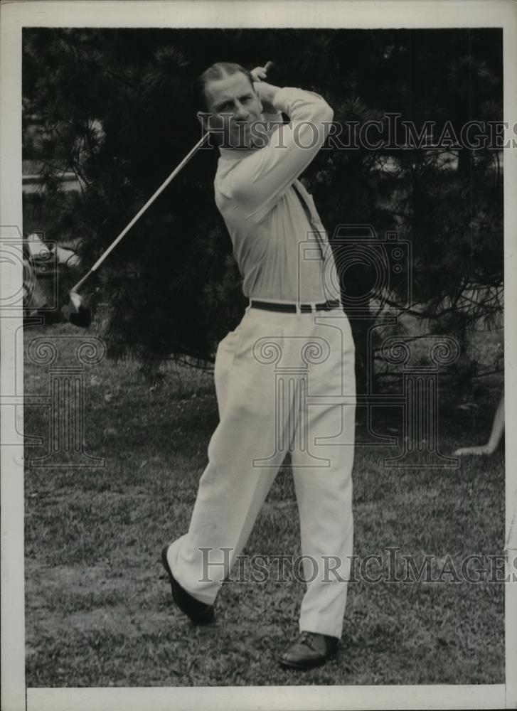 1939 Press Photo Al Leach qualifies for National Public Links Golf in Baltimore - Historic Images