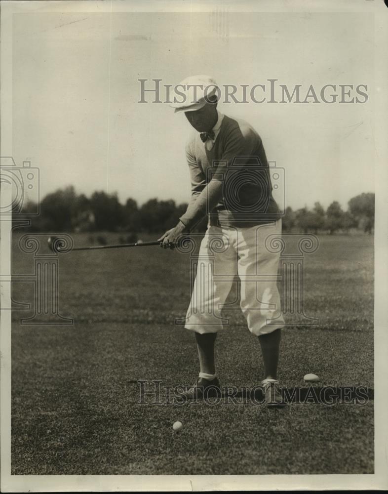 Press Photo Golfer Willie Kopmeier at Blue Mound Rotary Golf club - net33396 - Historic Images