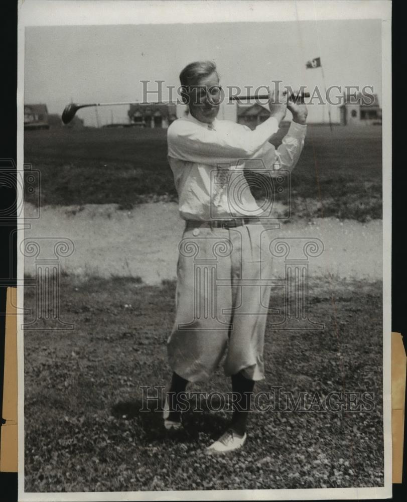 1932 Press Photo Willie Klein leading in first round of Metropolitan Open - Historic Images