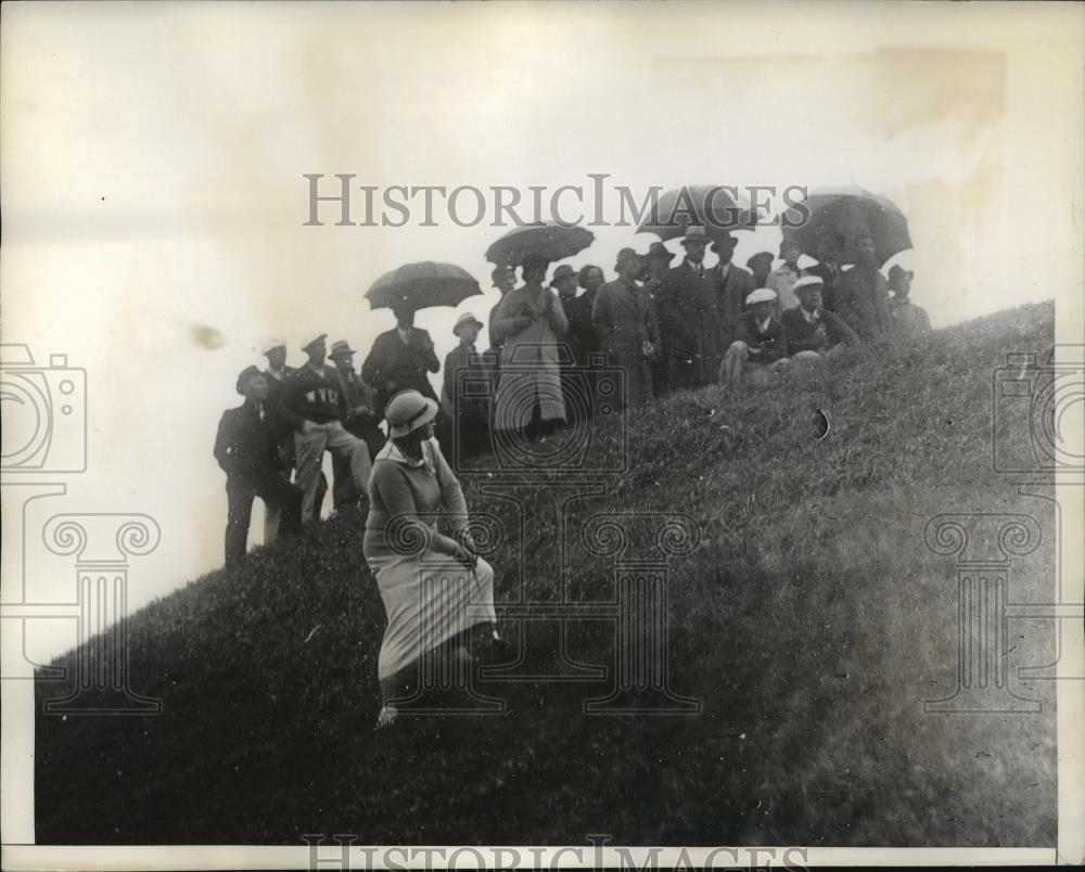 1934 Press Photo Dorothy Traung at National Women&#39;s Golf Chestnut Hill PA - Historic Images