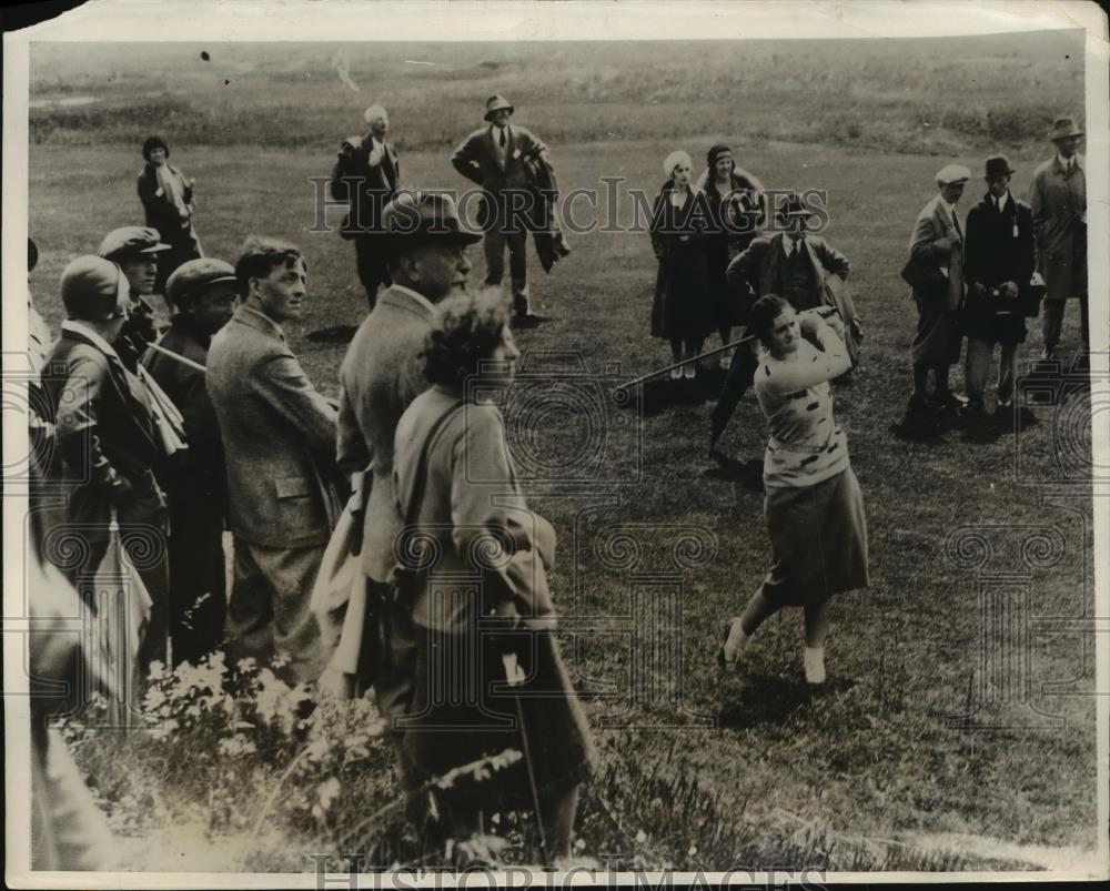 1931 Press Photo Maureen Orcutt in British Open golf tournament - net34085 - Historic Images