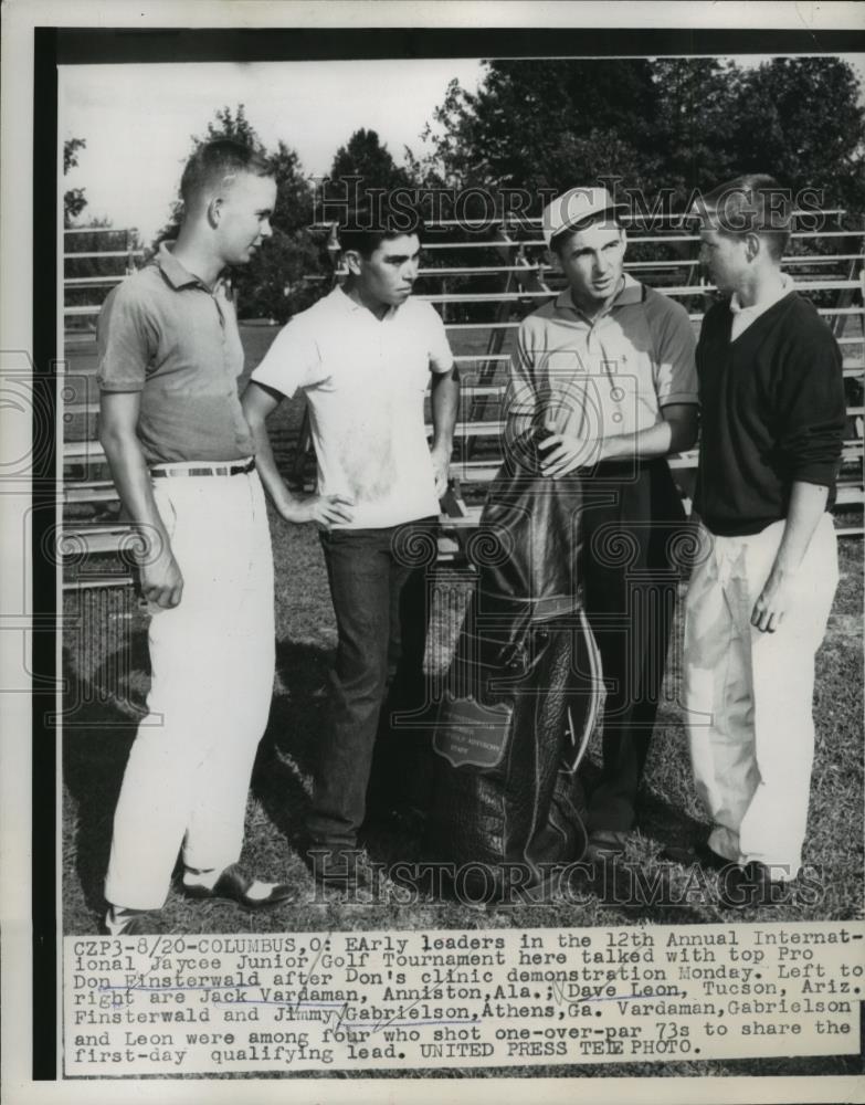 1957 Press Photo 12th Jaycee Jr Golf in Columbus Ohio Jack Vardamen - net34274 - Historic Images