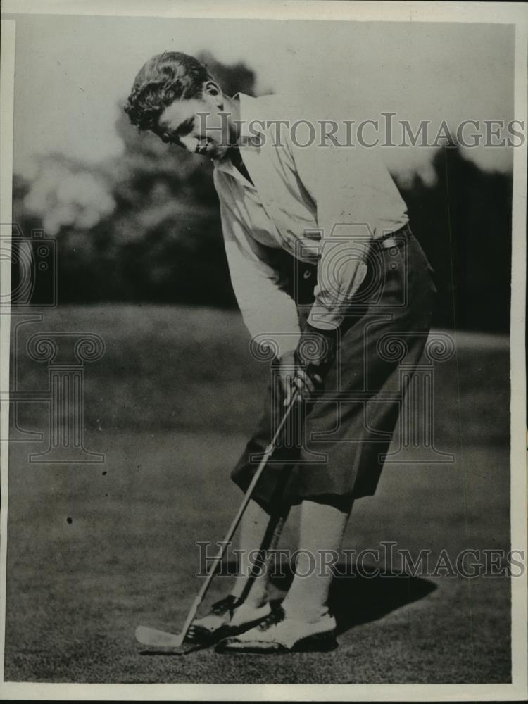 1932 Press Photo Ralph Strafaci at National Public Links golf Louisville KY - Historic Images