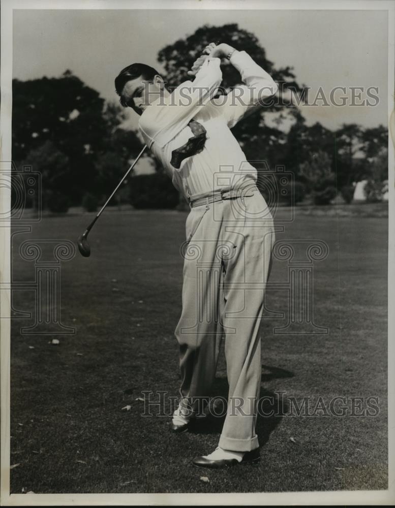 1939 Press Photo Golfer Guy Price Jr on a tournament course - net34324 - Historic Images