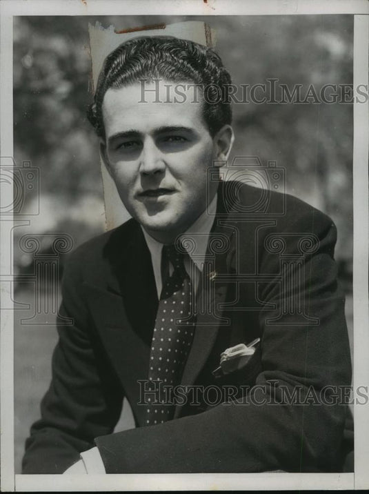 1937 Press Photo Robert Sweeney Jr won British Amateur golf vs Lionel Munn - Historic Images