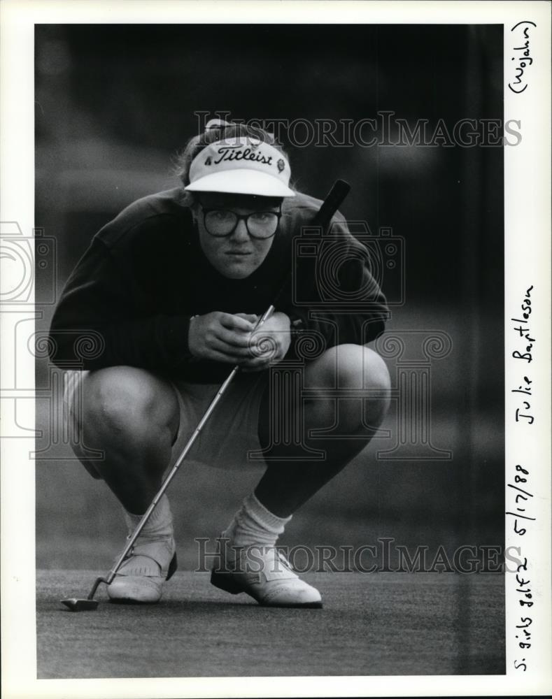 1988 Press Photo Julie Bartleson, Oregon amateur golf, 1991 - orc02603 - Historic Images