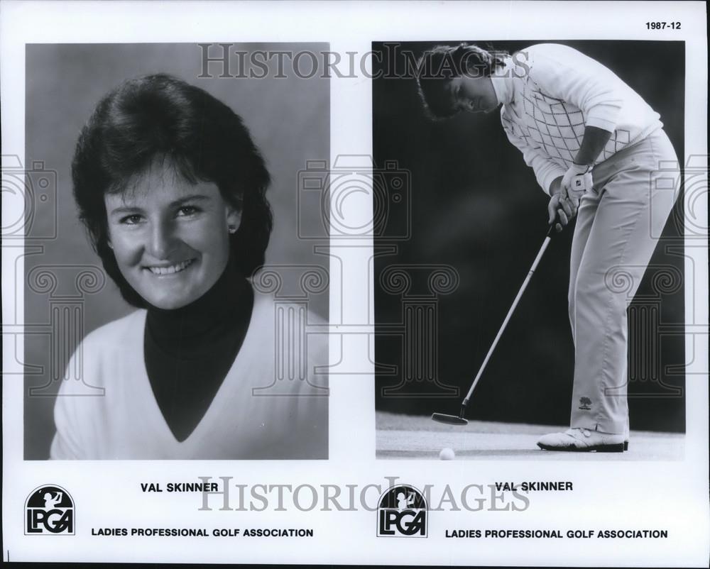 1987 Press Photo Val Skinner of Ladies Professional Golf Association - orc04327 - Historic Images