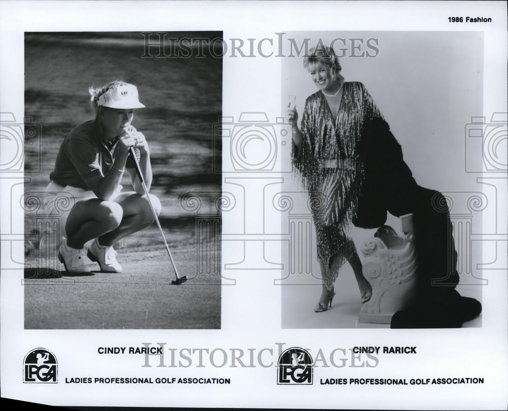 1986 Press Photo Cindy Rarick of Ladies Professional Golf Association - Historic Images