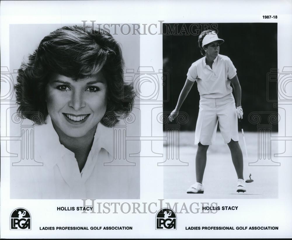 1987 Press Photo Hollis Stacy of the Ladies Professional Golf Association - Historic Images