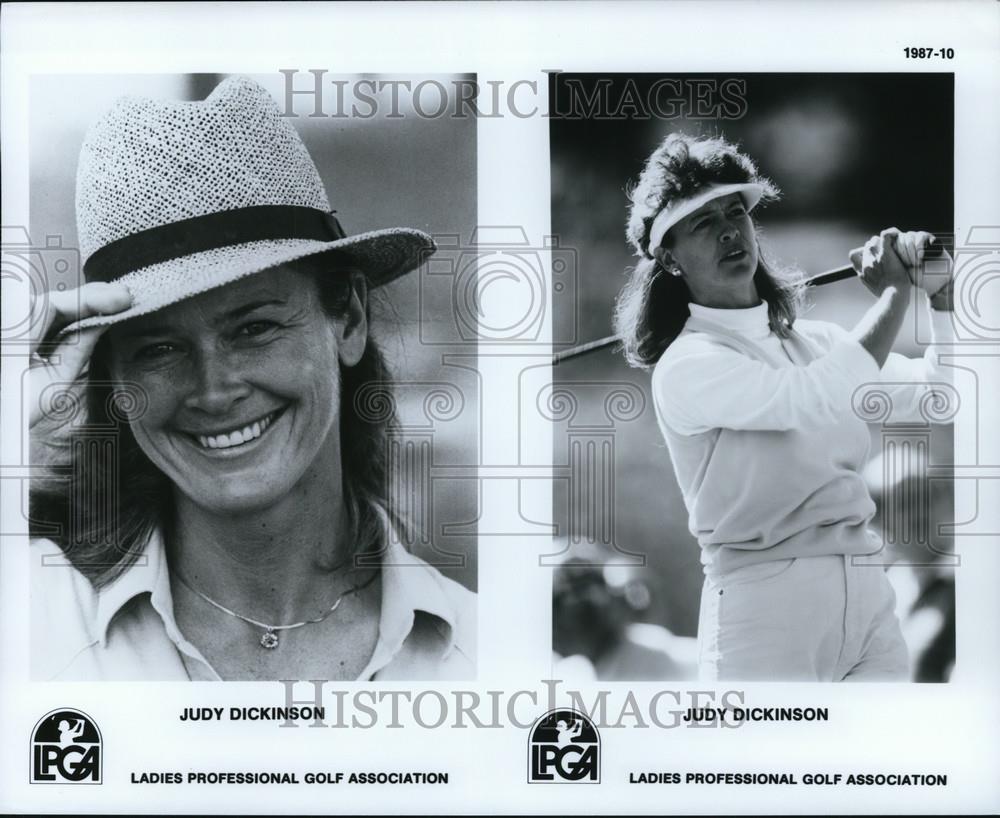 1987 Press Photo Judy Dickinson of the Ladies Professional Golf Association - Historic Images