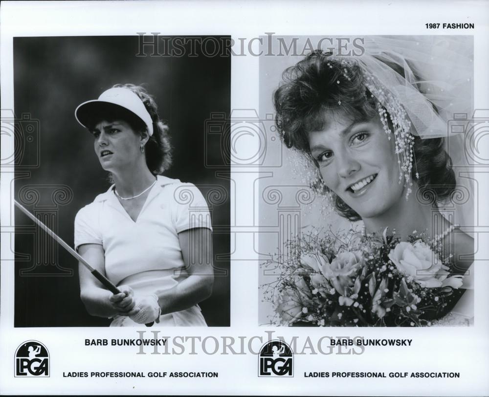 1987 Press Photo Barb Bunkowsky of the Ladies Professional Golf Association - Historic Images