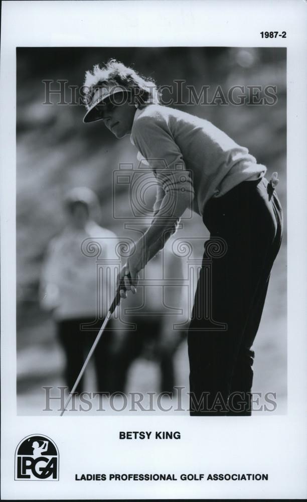 1987 Press Photo Betsy King, Ladies Professional Golf Association - orc04888 - Historic Images
