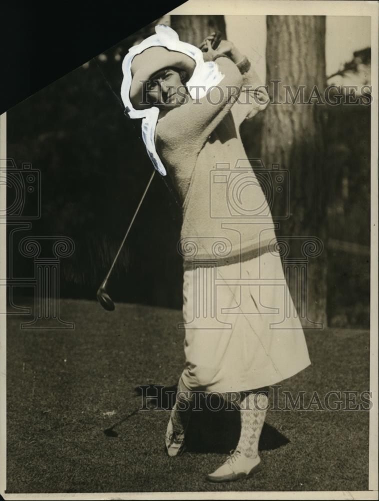 1928 Press Photo Mrs. Gregg Lifur, California Womens Golf Champion 1928 - Historic Images