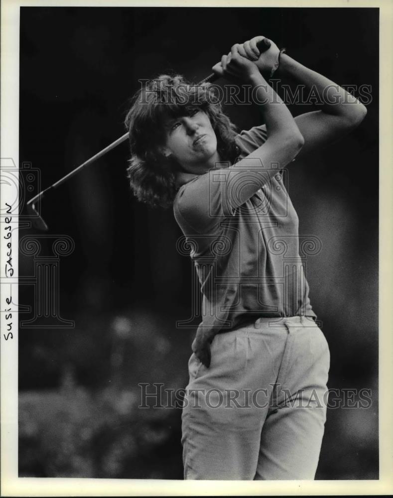 1983 Press Photo Golfer Susie Jacobsen - orc13769 - Historic Images
