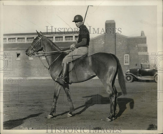1932 Press Photo F Nicholas captain of Harvard polo team - net31110 - Historic Images
