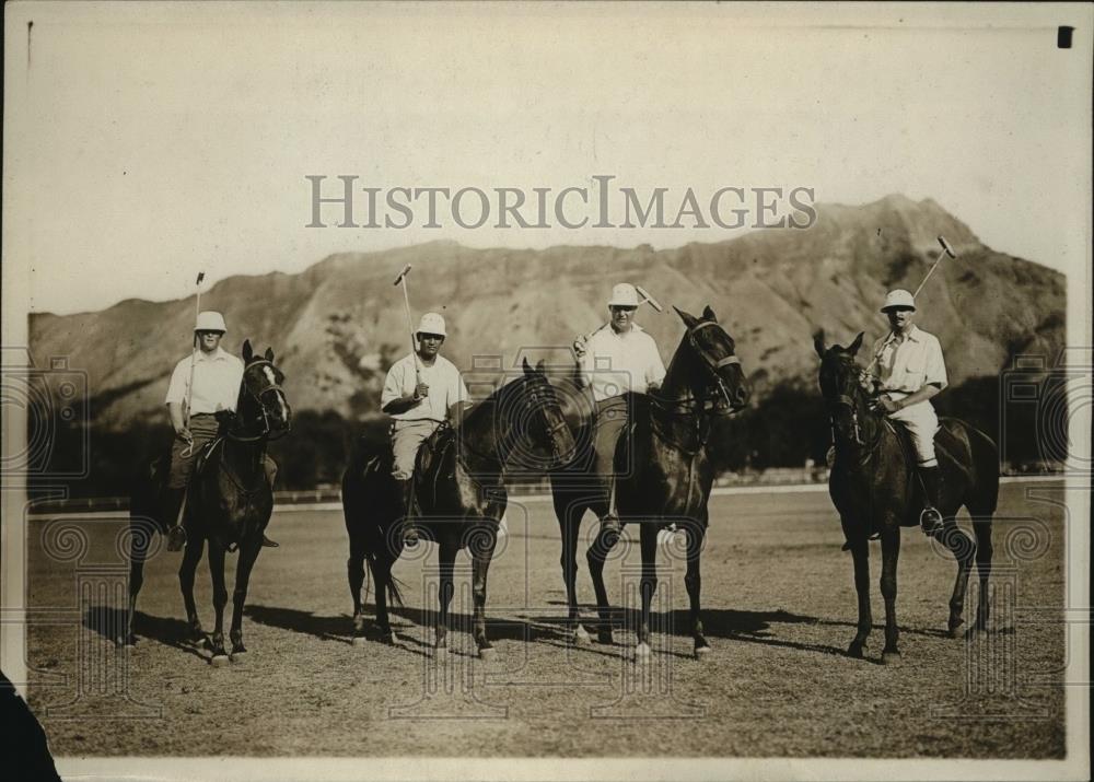 1923 Press Photo Maui Islands Championship polo team - net34033 - Historic Images