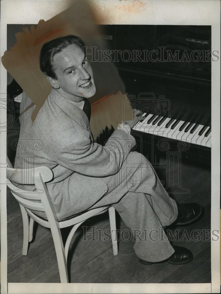 1946 Press Photo Lenhart Strand Sweden's amateur distance rower - net34306 - Historic Images