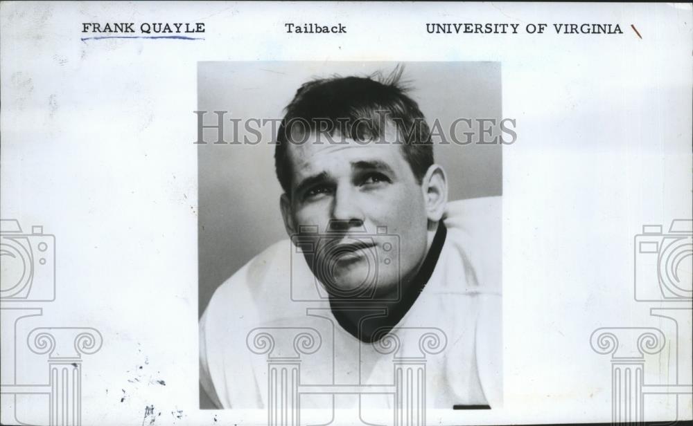 1969 Press Photo Frank Quayle, Tailback, University of Virginia - net31851 - Historic Images