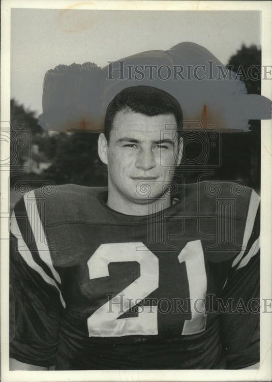 1959 Press Photo Bill Marks, fullback, John Carroll University football - Historic Images